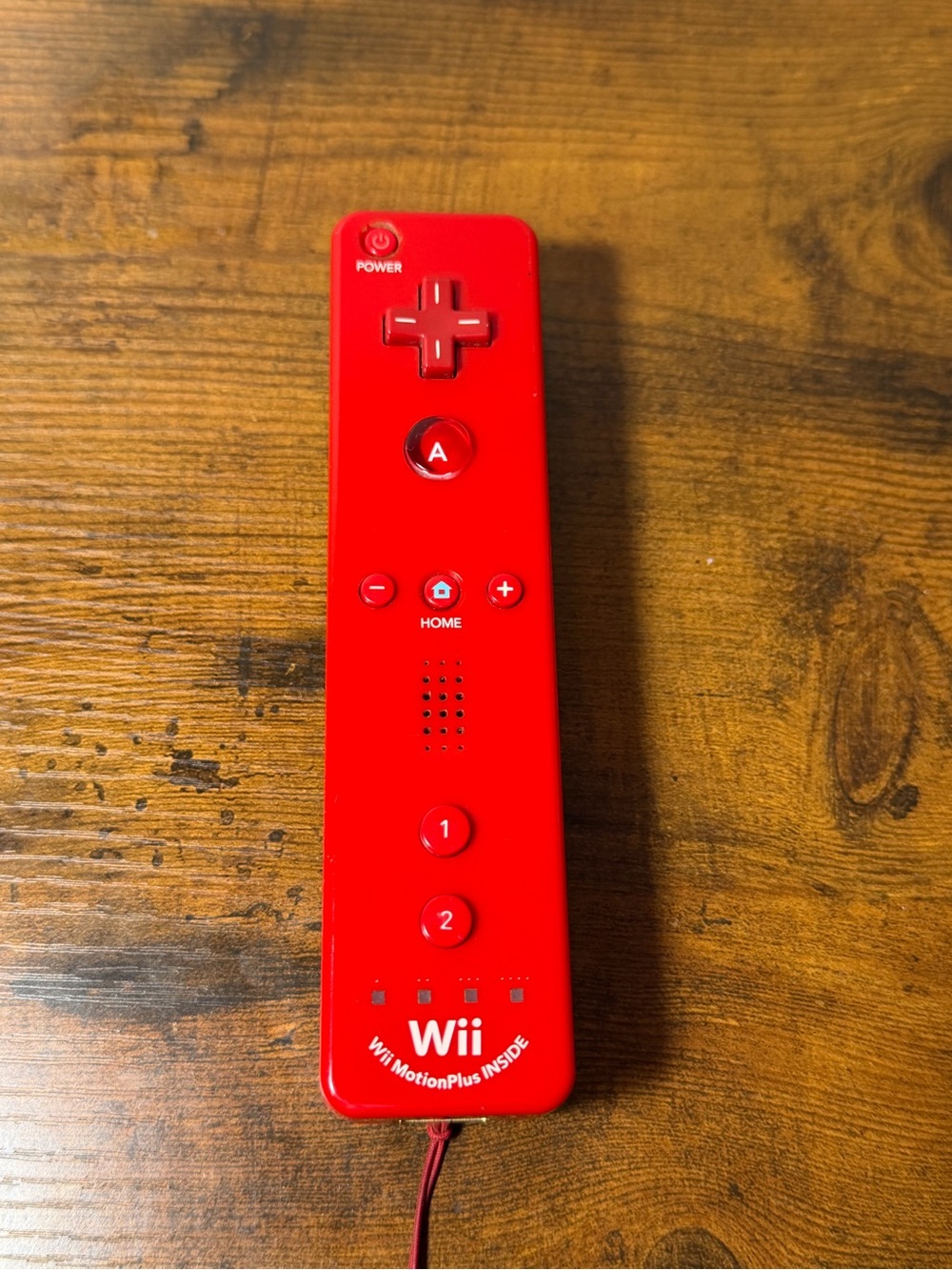 Nintendo Wii Remote Plus Red Edition (Model RVL-036)